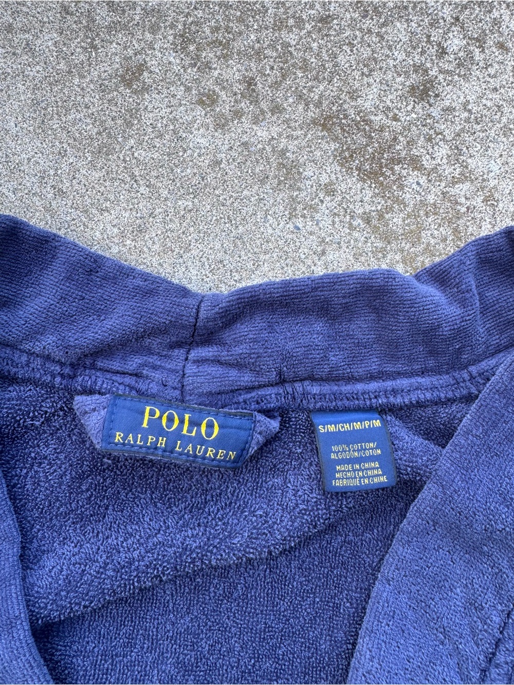 Polo by Ralph Lauren Navy Terry Robe-Style Sweatpants - Picture 3 of 7
